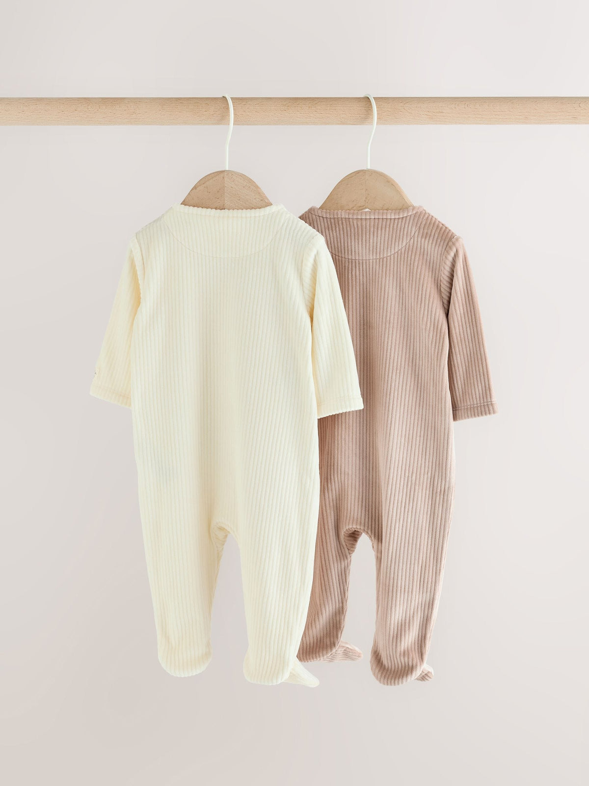 Neutral Fleece Baby Sleepsuits 2 Pack - image 8