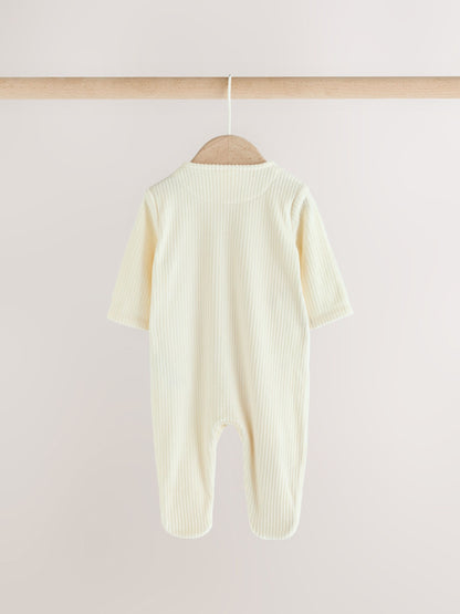 Neutral Fleece Baby Sleepsuits 2 Pack - image 9