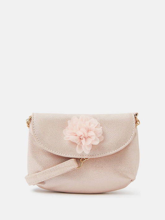 Angels By Accessorize Pink Appliqué Floral Bag image 1