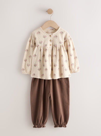 Pink Long Sleeve Blouse and Bloomer Trousers 4 Pack (3mths-7yrs) image 7