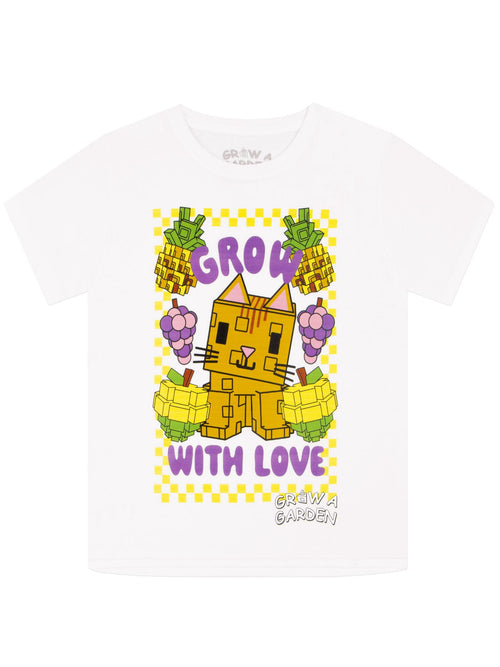 Character White Roblox Grow A Garden T-Shirt image 1