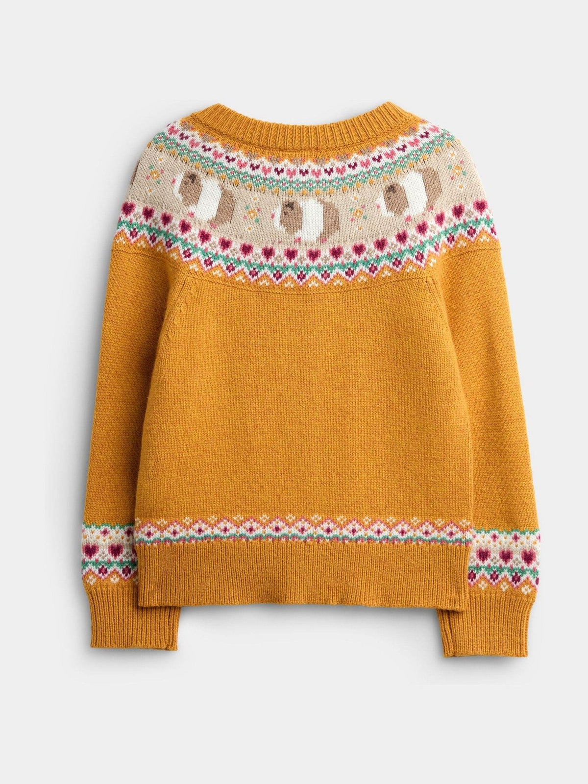 Dsiney Kidz - JoJo Maman Bébé Yellow Guinea Pig Fairisle Cardigan image 2