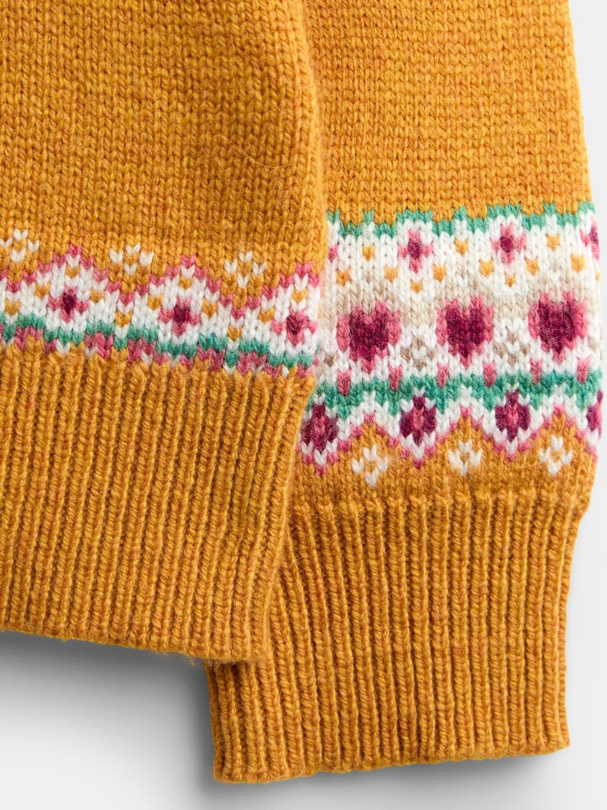 Dsiney Kidz - JoJo Maman Bébé Yellow Guinea Pig Fairisle Cardigan image 4