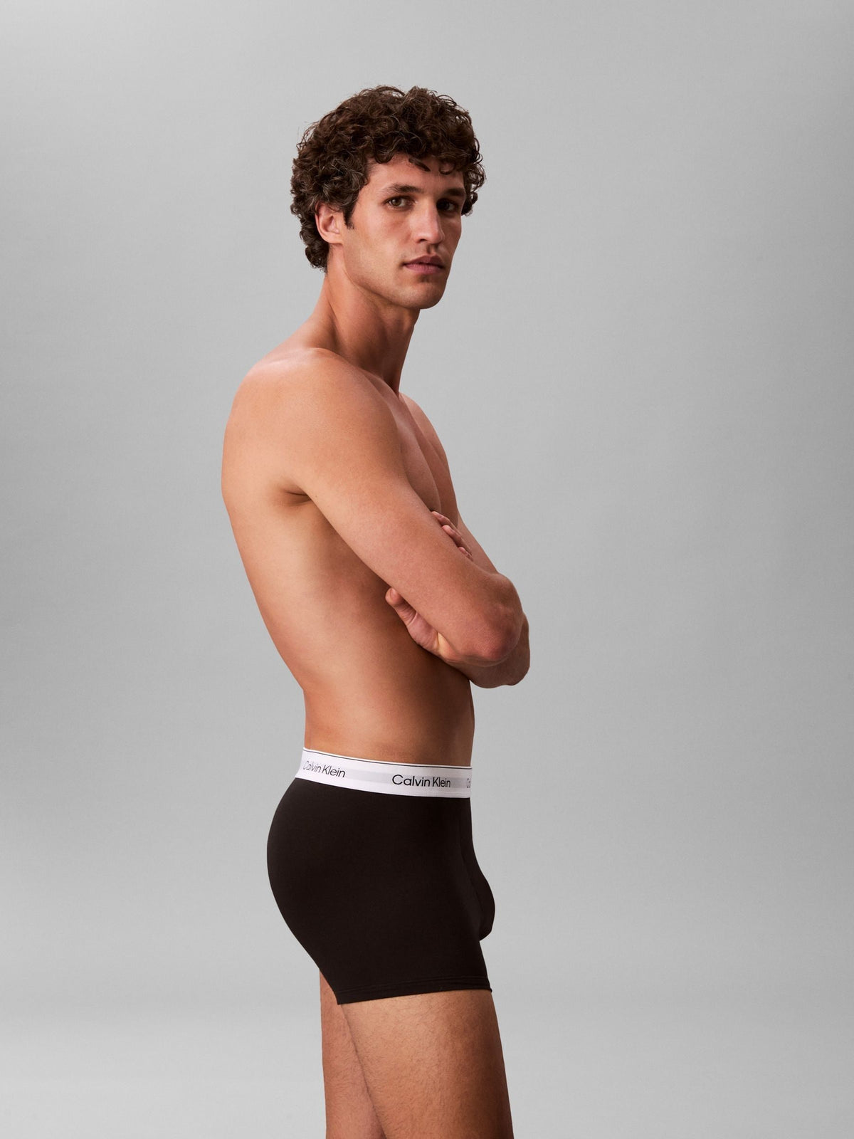 Dsiney Kidz - Calvin Klein Black Icon Cotton Stretch Relaxed Dart Trunks 5 Pack image 4