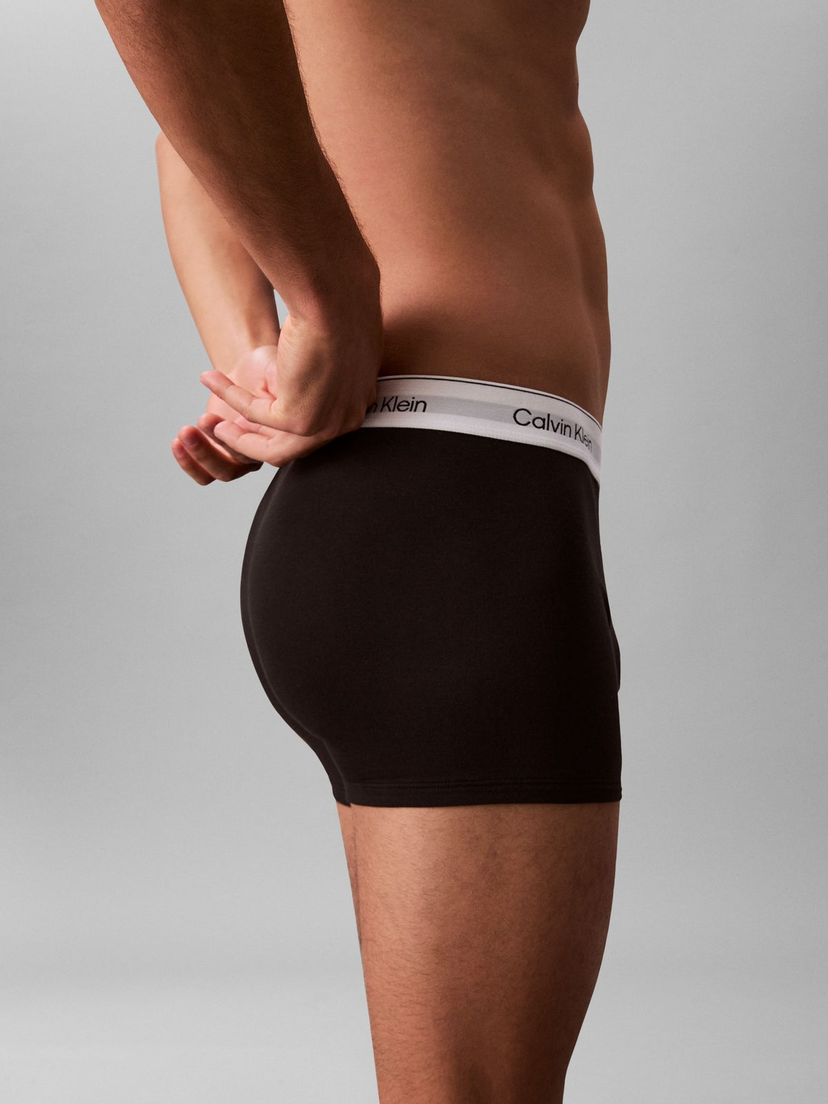 Dsiney Kidz - Calvin Klein Black Icon Cotton Stretch Relaxed Dart Trunks 5 Pack image 6