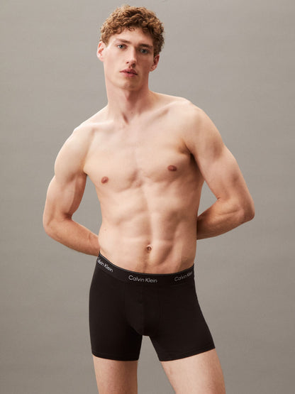 Dsiney Kidz - Calvin Klein Black Ground Icon Cotton Stretch Boxer Trunks Set image 5