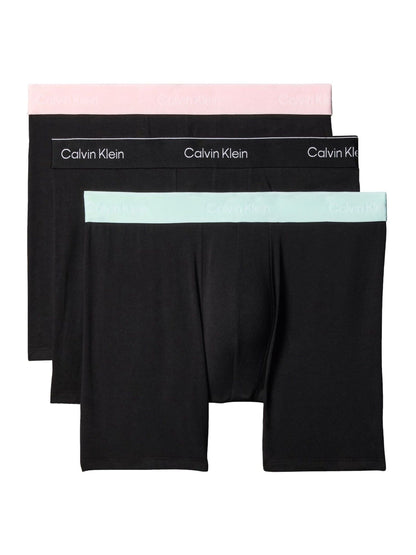 Dsiney Kidz - Calvin Klein Black/Green/Pink Icon Cotton Stretch Boxer Briefs 3 Pack image 1