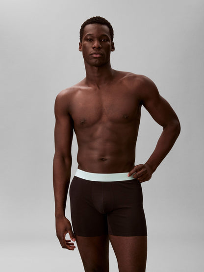 Dsiney Kidz - Calvin Klein Black/Green/Pink Icon Cotton Stretch Boxer Briefs 3 Pack image 3