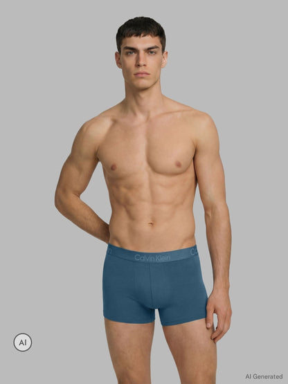 Dsiney Kidz - Calvin Klein Blue Ultra Soft Modal Trunks 3 Pack image 2