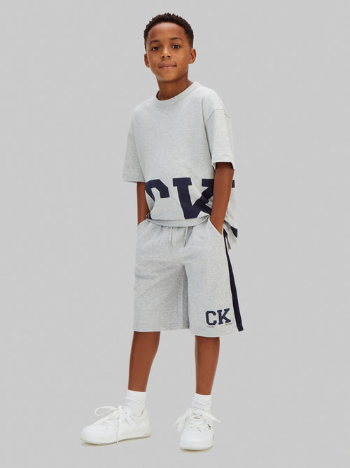 Calvin Klein Grey Denim Cargo Shorts image 1