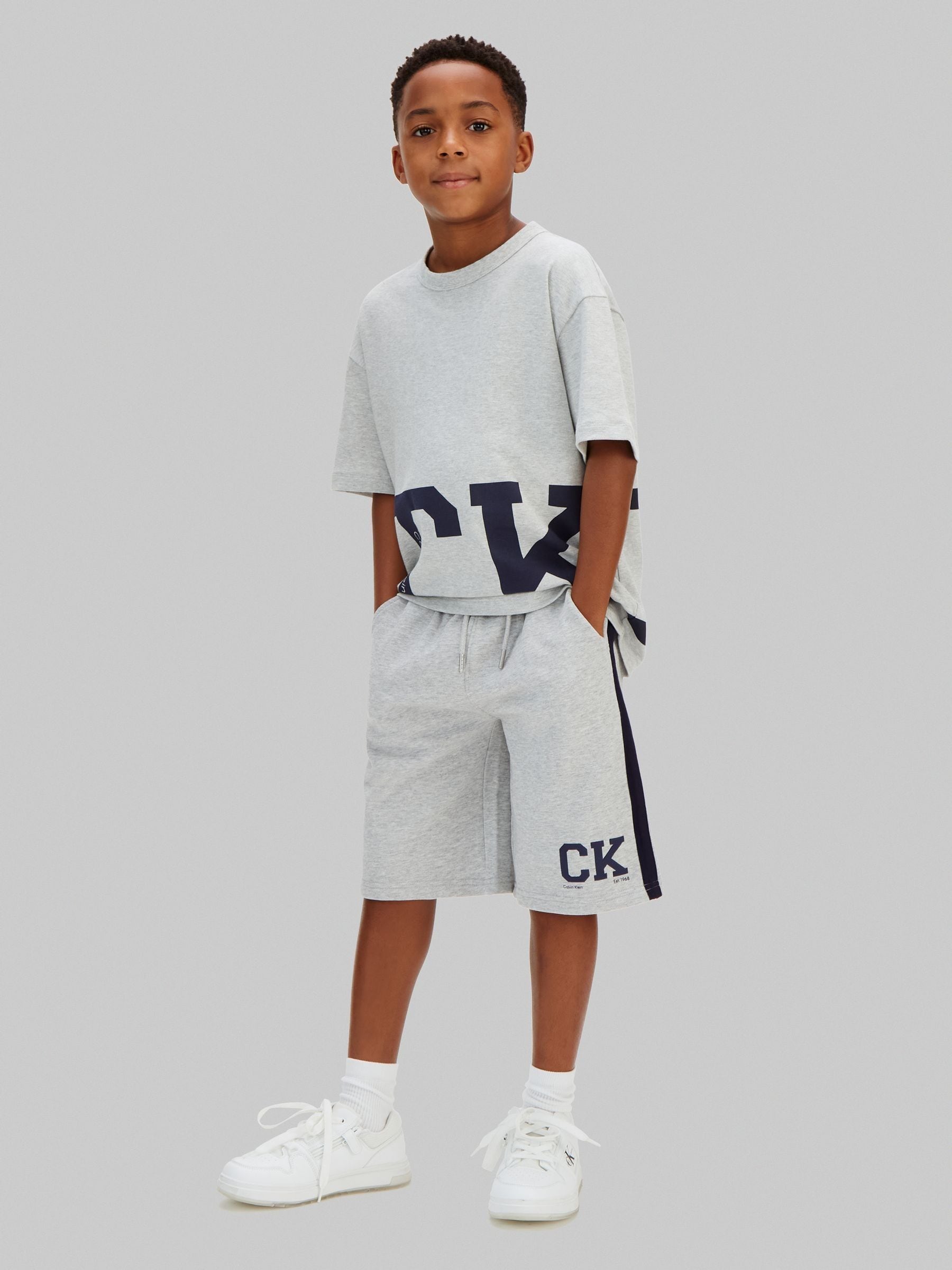 Dsiney Kidz - Calvin Klein Grey Denim Cargo Shorts image 1