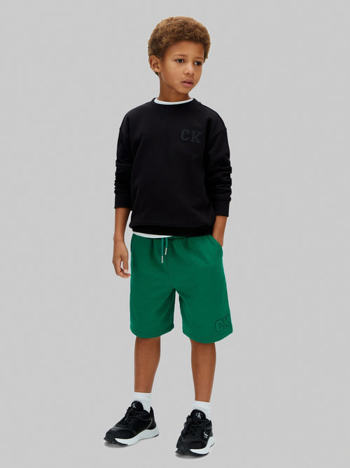Calvin Klein Green Denim Cargo Shorts image 1