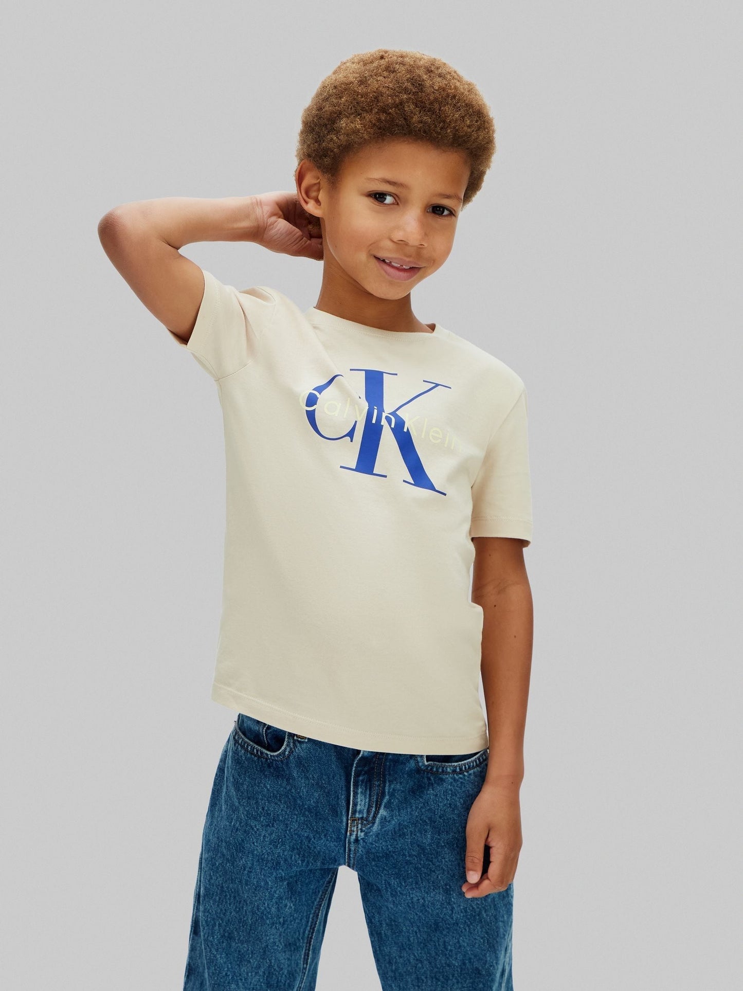 Dsiney Kidz - Calvin Klein Natural Short Sleeve Cotton T-Shirt image 1