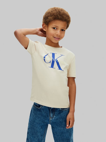 Dsiney Kidz - Calvin Klein Natural Short Sleeve Cotton T-Shirt image 1