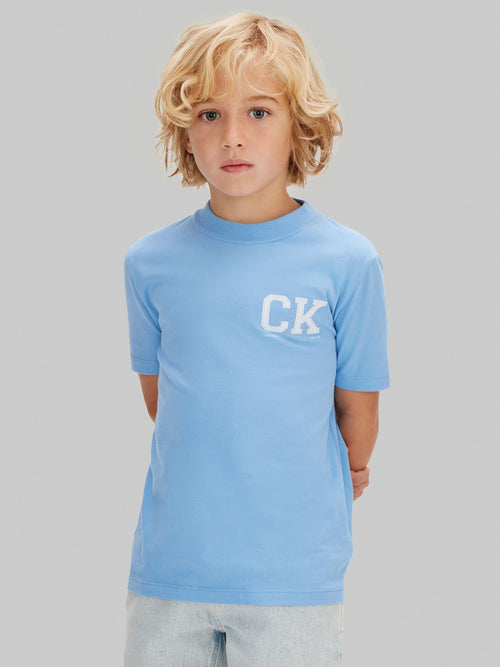 Calvin Klein Blue Short Sleeve Cotton T-Shirt image 1