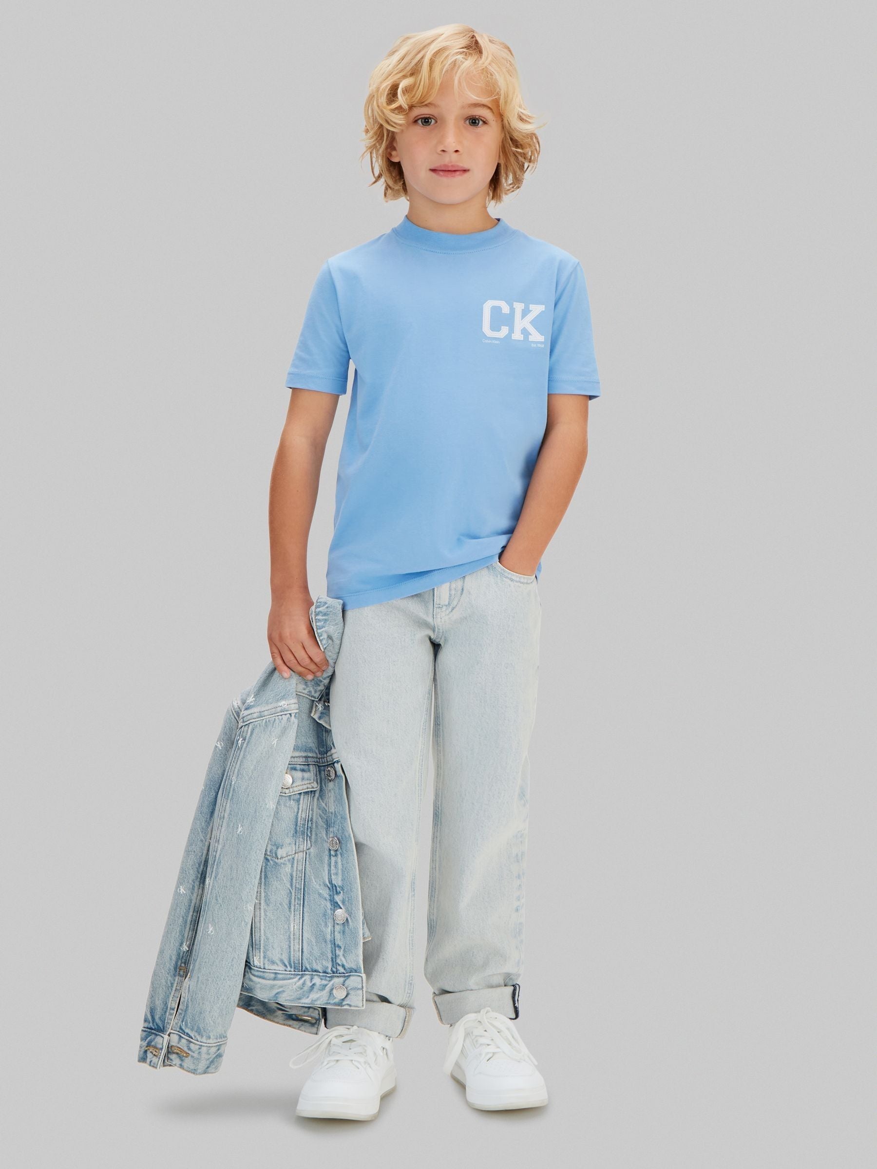 Calvin Klein Blue Short Sleeve Cotton T-Shirt image 4