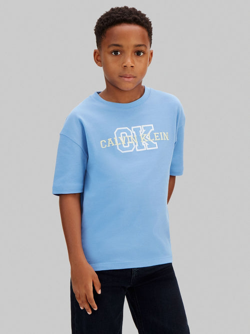Calvin Klein Blue Short Sleeve Cotton T-Shirt image 1