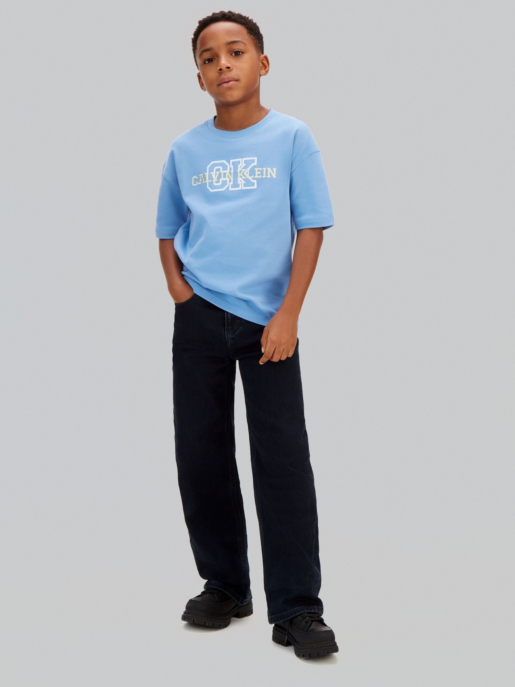 Calvin Klein Blue Short Sleeve Cotton T-Shirt image 3
