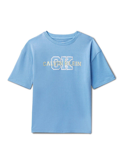 Calvin Klein Blue Short Sleeve Cotton T-Shirt image 5