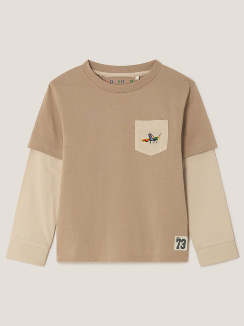 Monsoon Brown Explore Graphic Long Sleeve T-Shirt image 1