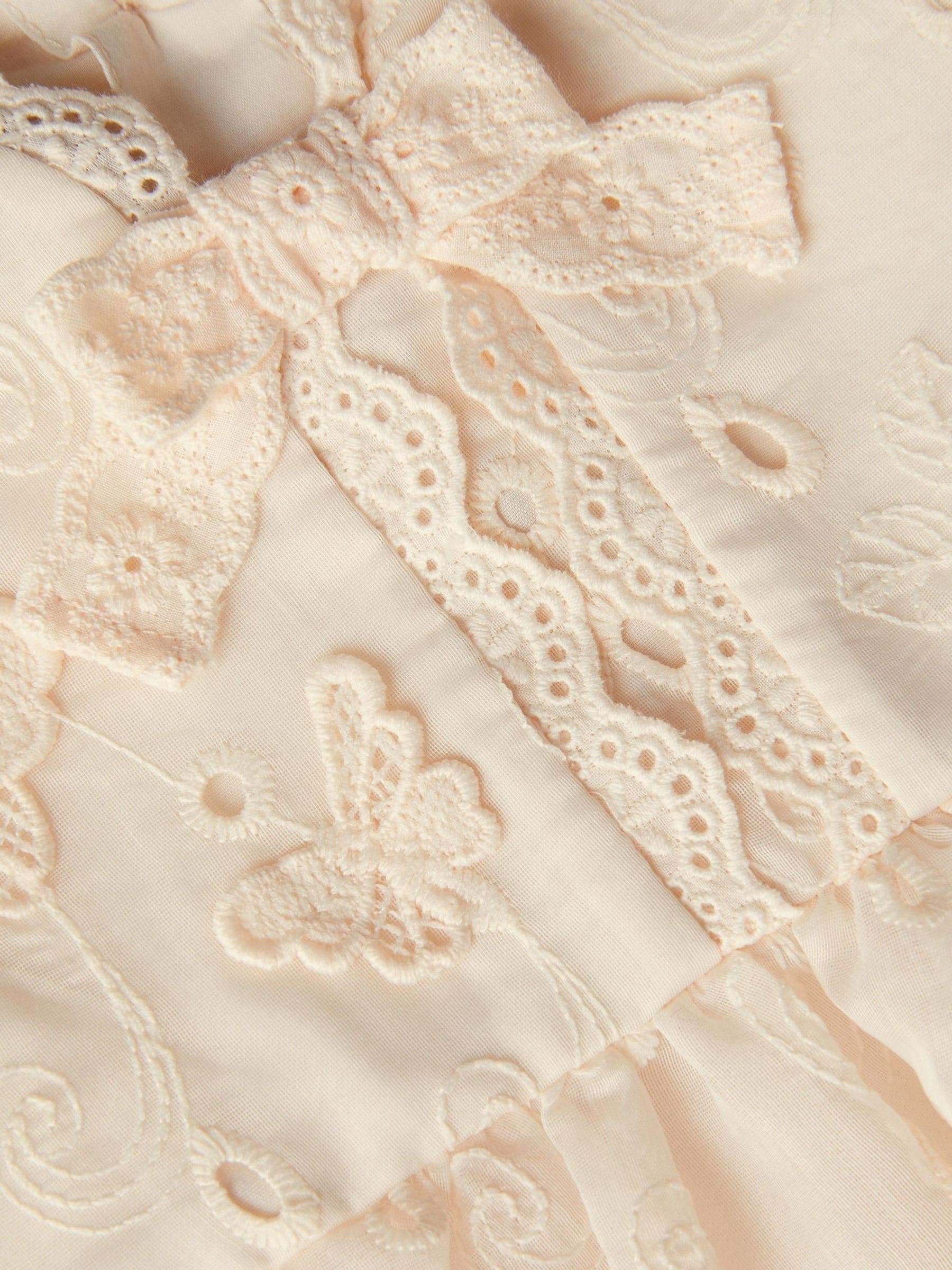 Monsoon Orange Baby Beryl Butterfly Broderie Dress image 3