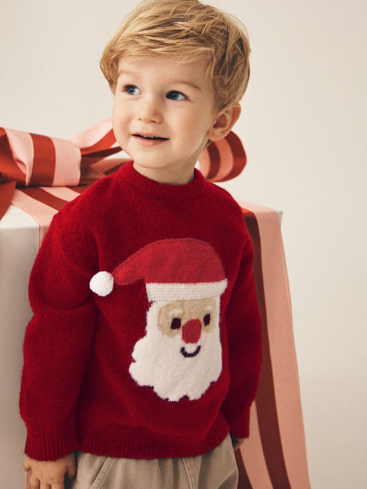 Red Christmas Crew Neck Jumper (3mths-7yrs) - image 1
