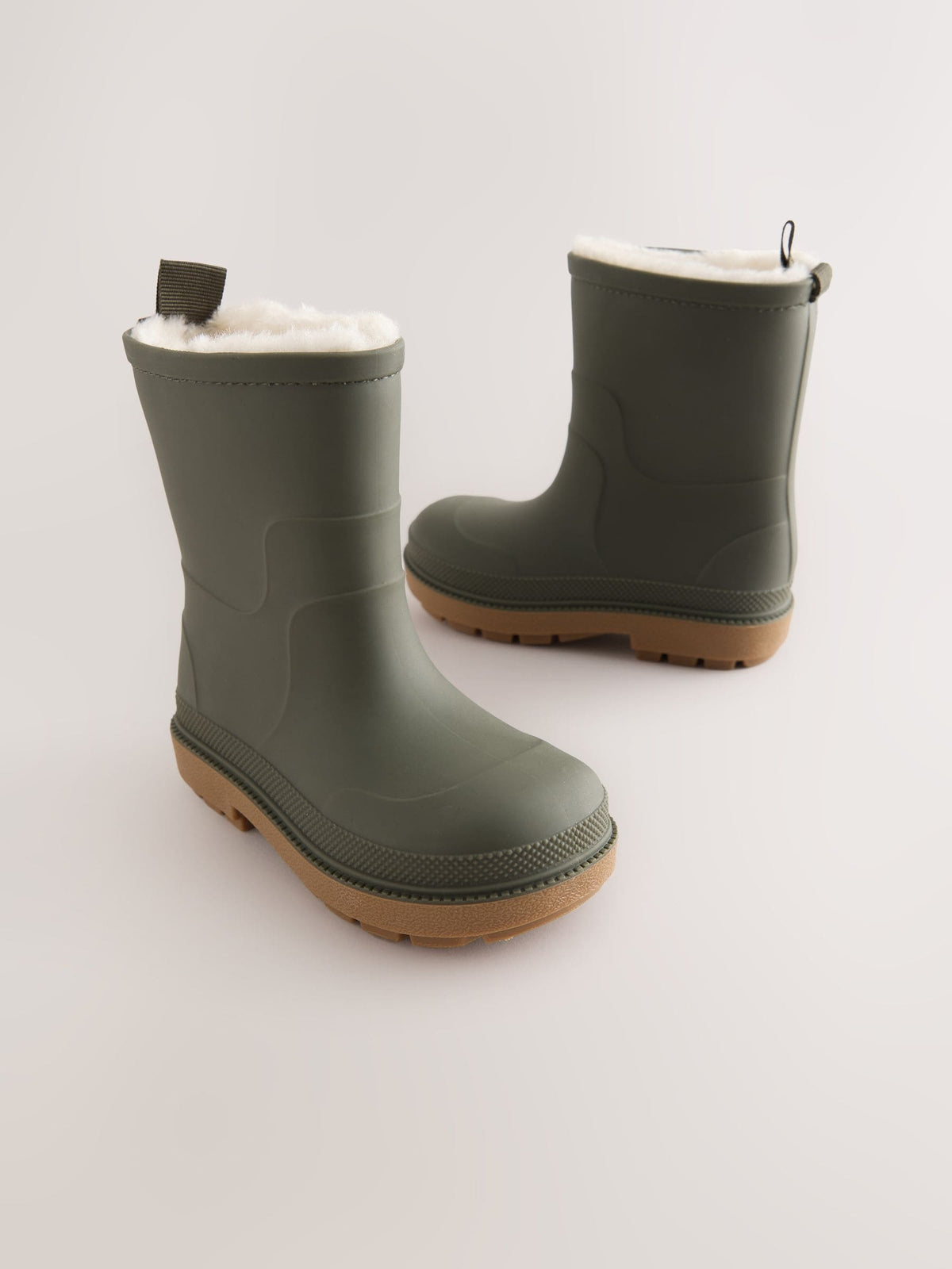 Dsiney Kidz - Khaki Green Warm Lined Wellies image 1
