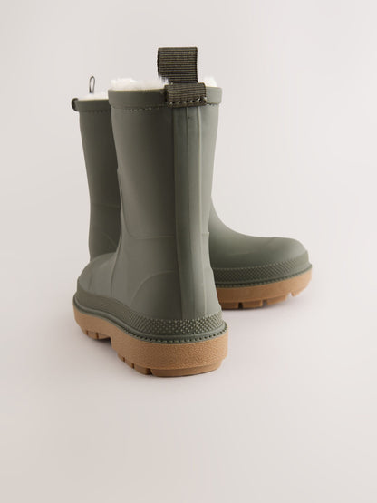 Dsiney Kidz - Khaki Green Warm Lined Wellies image 3
