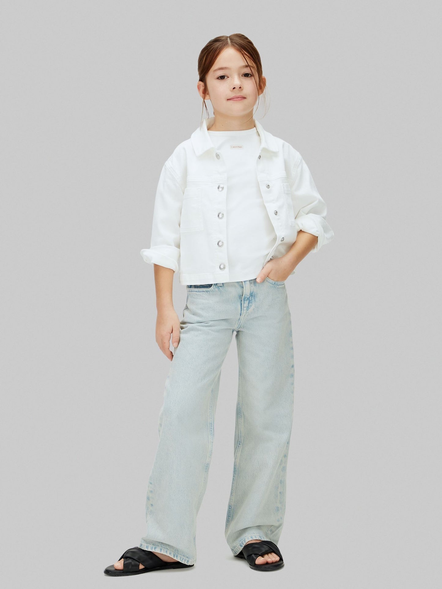 Dsiney Kidz - Calvin Klein White Denim Trucker Jacket image 1