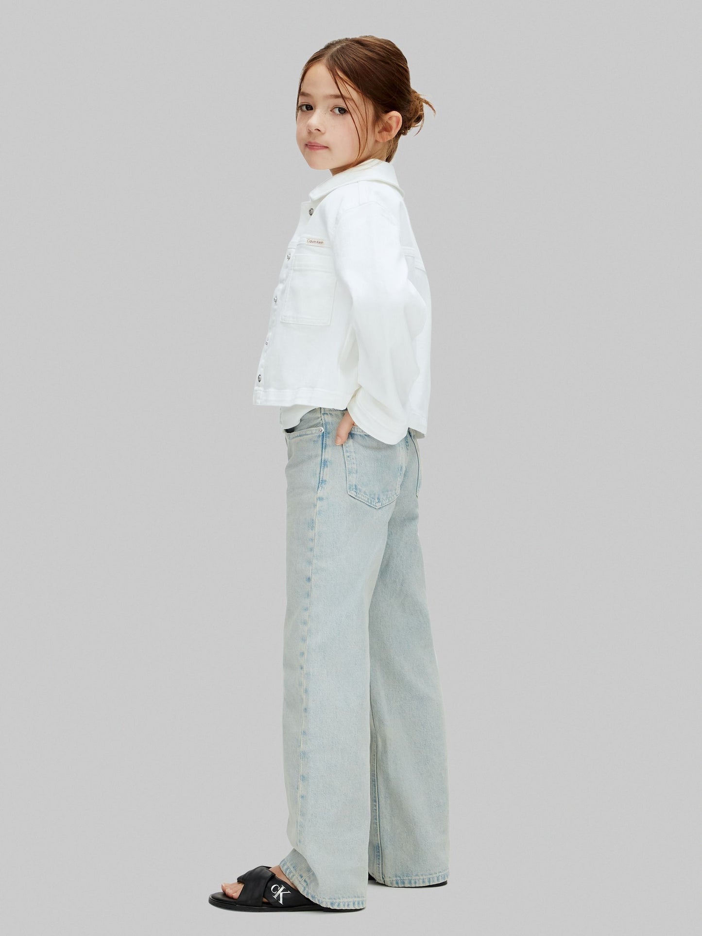 Dsiney Kidz - Calvin Klein White Denim Trucker Jacket image 4