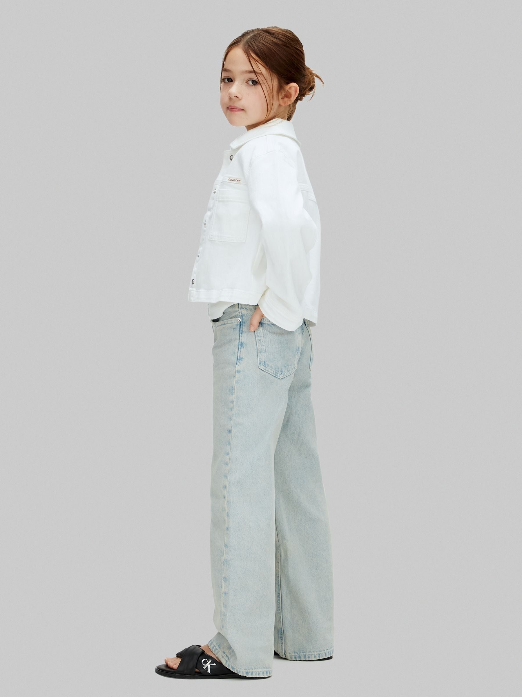 Dsiney Kidz - Calvin Klein White Denim Trucker Jacket image 4
