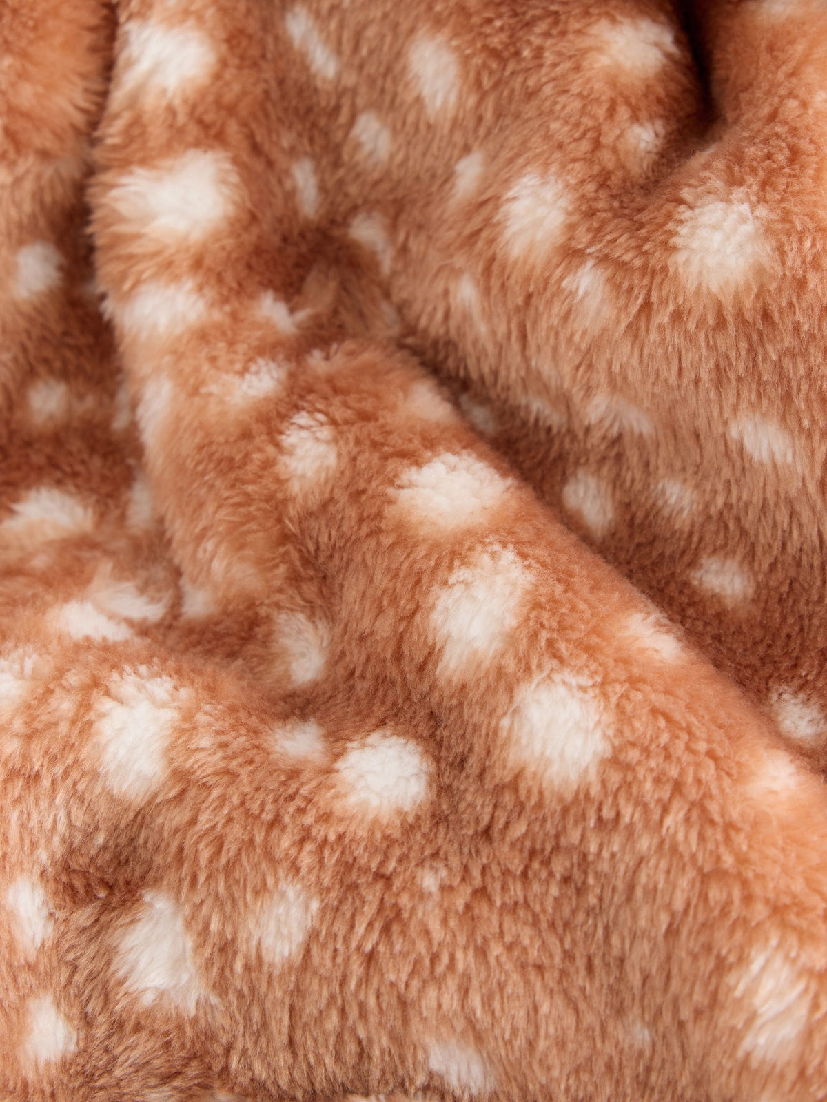 Neutral Deer Print Fleece Dressing Gown (9mths-16yrs) - image 9