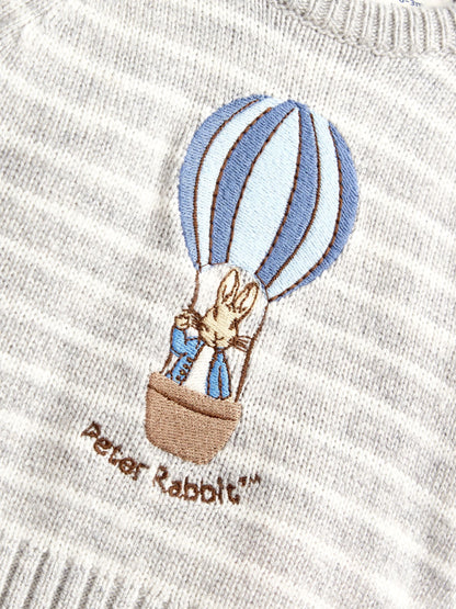 JoJo Maman Bébé Grey Peter Rabbit Knitted Jumper & Leggings Set - image 6