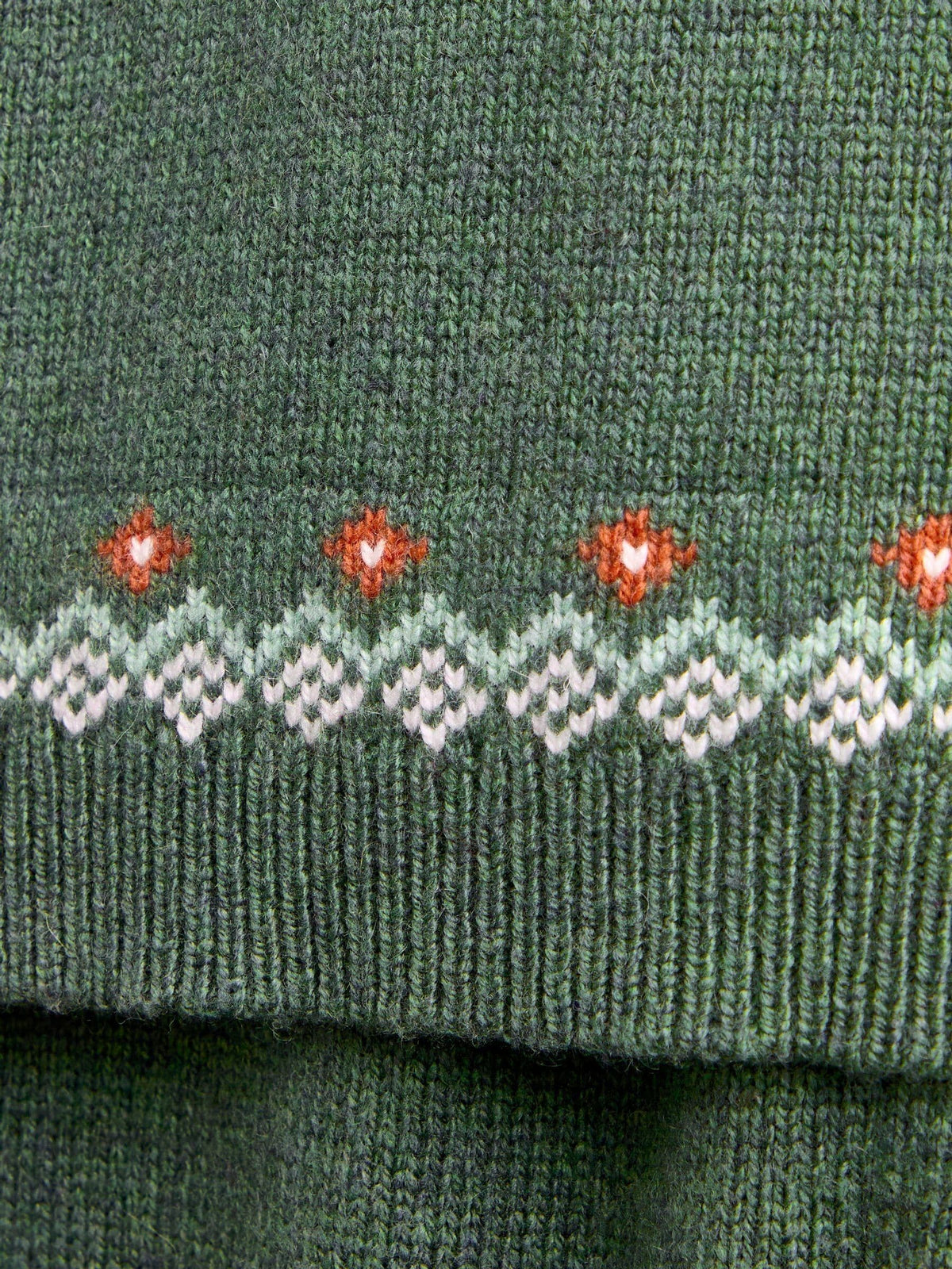 JoJo Maman Bébé Green Tractor Tractor Fairisle Knitted Jumper & Leggings Set - image 7