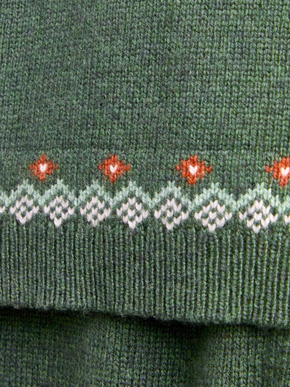 JoJo Maman Bébé Green Tractor Tractor Fairisle Knitted Jumper & Leggings Set - image 7