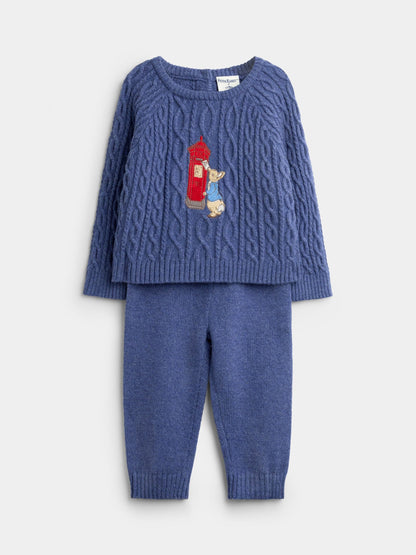 JoJo Maman Bébé Blue Peter Rabbit London Knitted Set - image 1