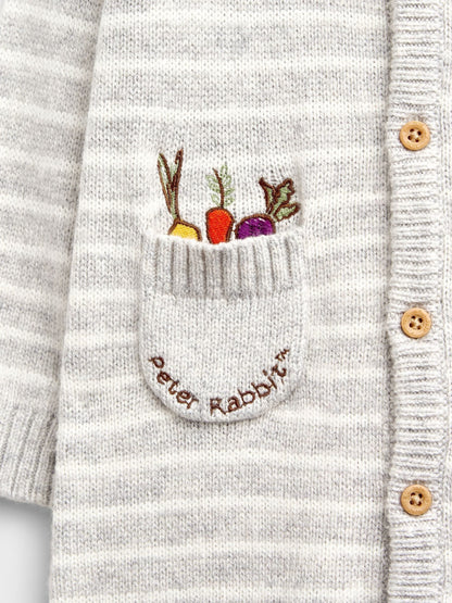 Dsiney Kidz - JoJo Maman Bébé Grey Peter Rabbit Knit All-In-One image 3