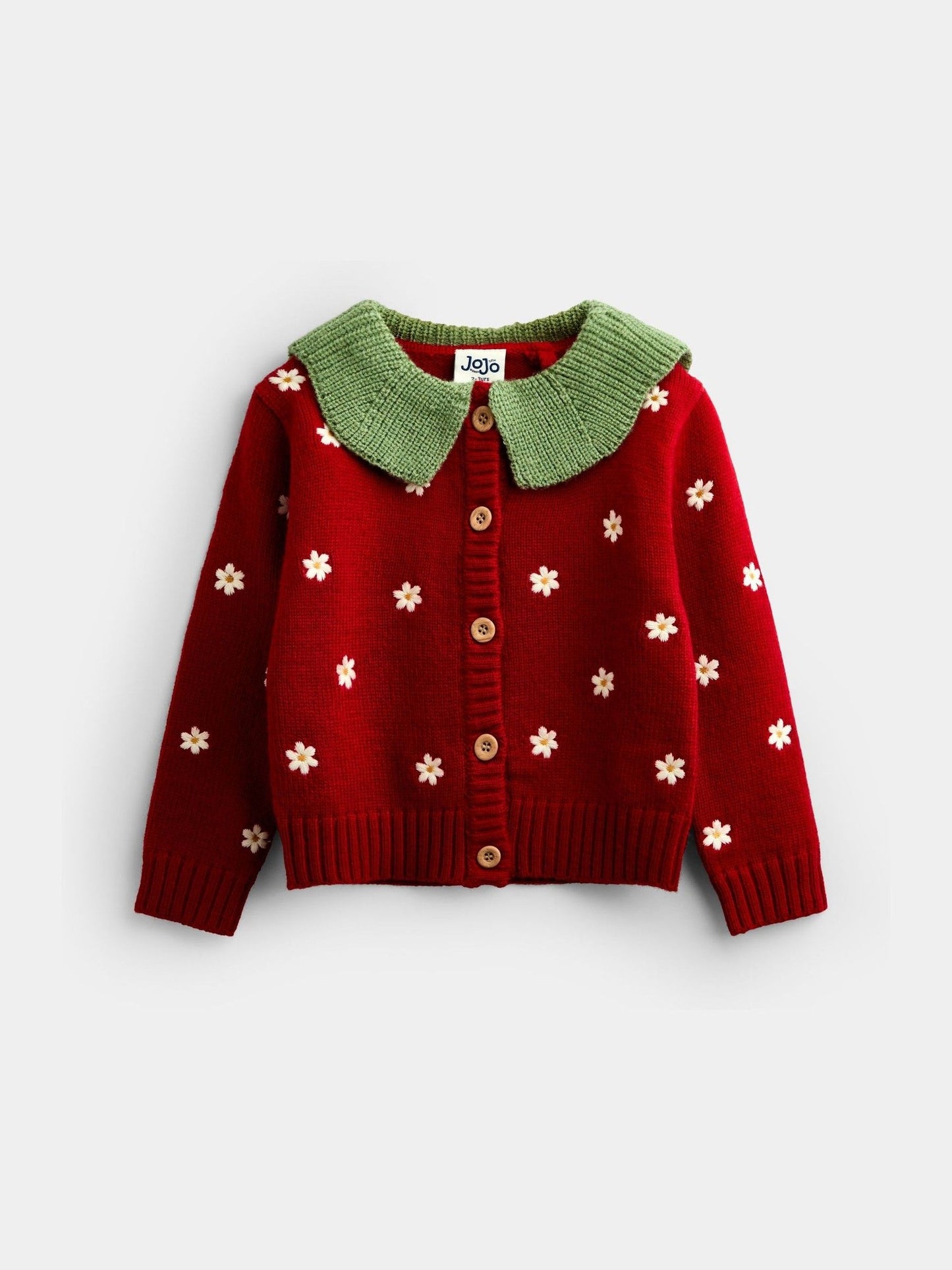 Dsiney Kidz - JoJo Maman Bébé Red Strawberry Cardigan & Beret Set image 3