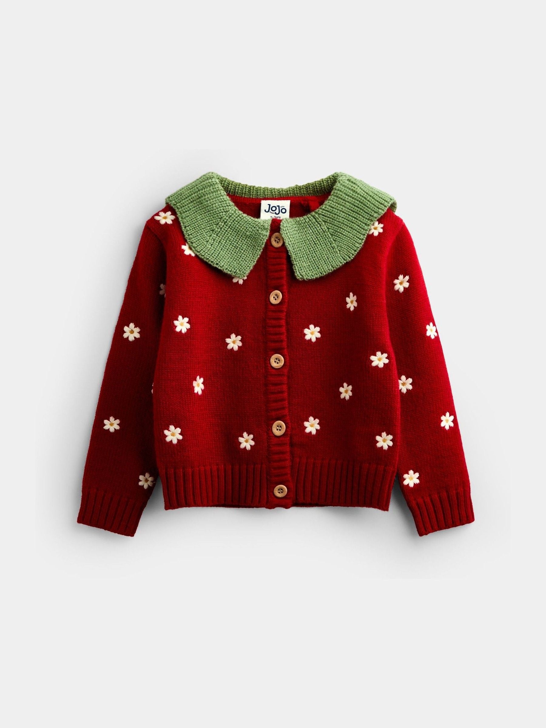 Dsiney Kidz - JoJo Maman Bébé Red Strawberry Cardigan & Beret Set image 3