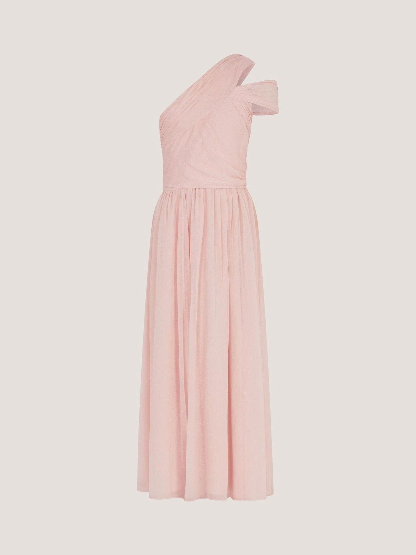 Dsiney Kidz - Monsoon Pale Pink Arianna One Shoulder Tulle Prom Dress image 2