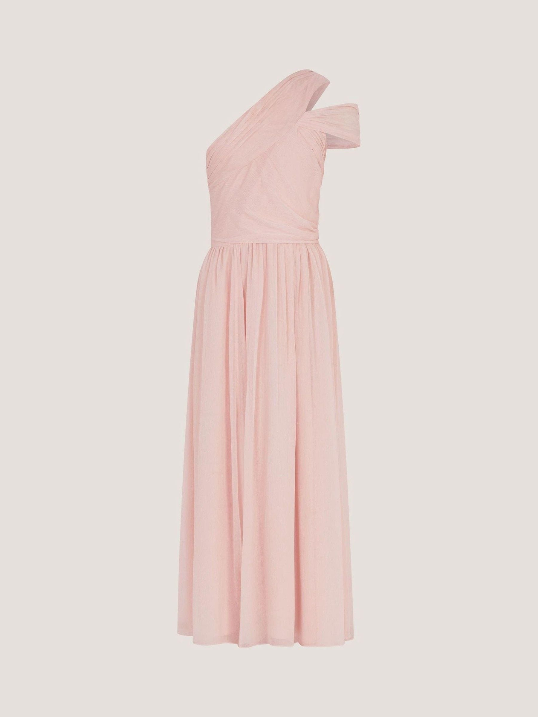 Dsiney Kidz - Monsoon Pale Pink Arianna One Shoulder Tulle Prom Dress image 2