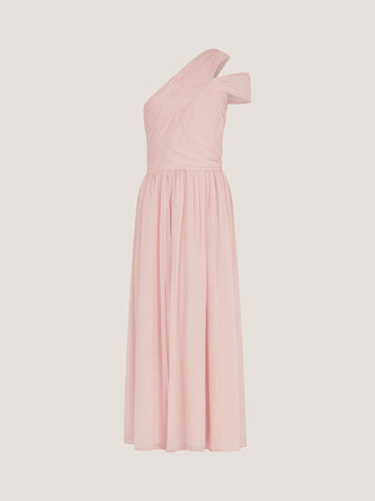 Dsiney Kidz - Monsoon Pale Pink Arianna One Shoulder Tulle Prom Dress image 2