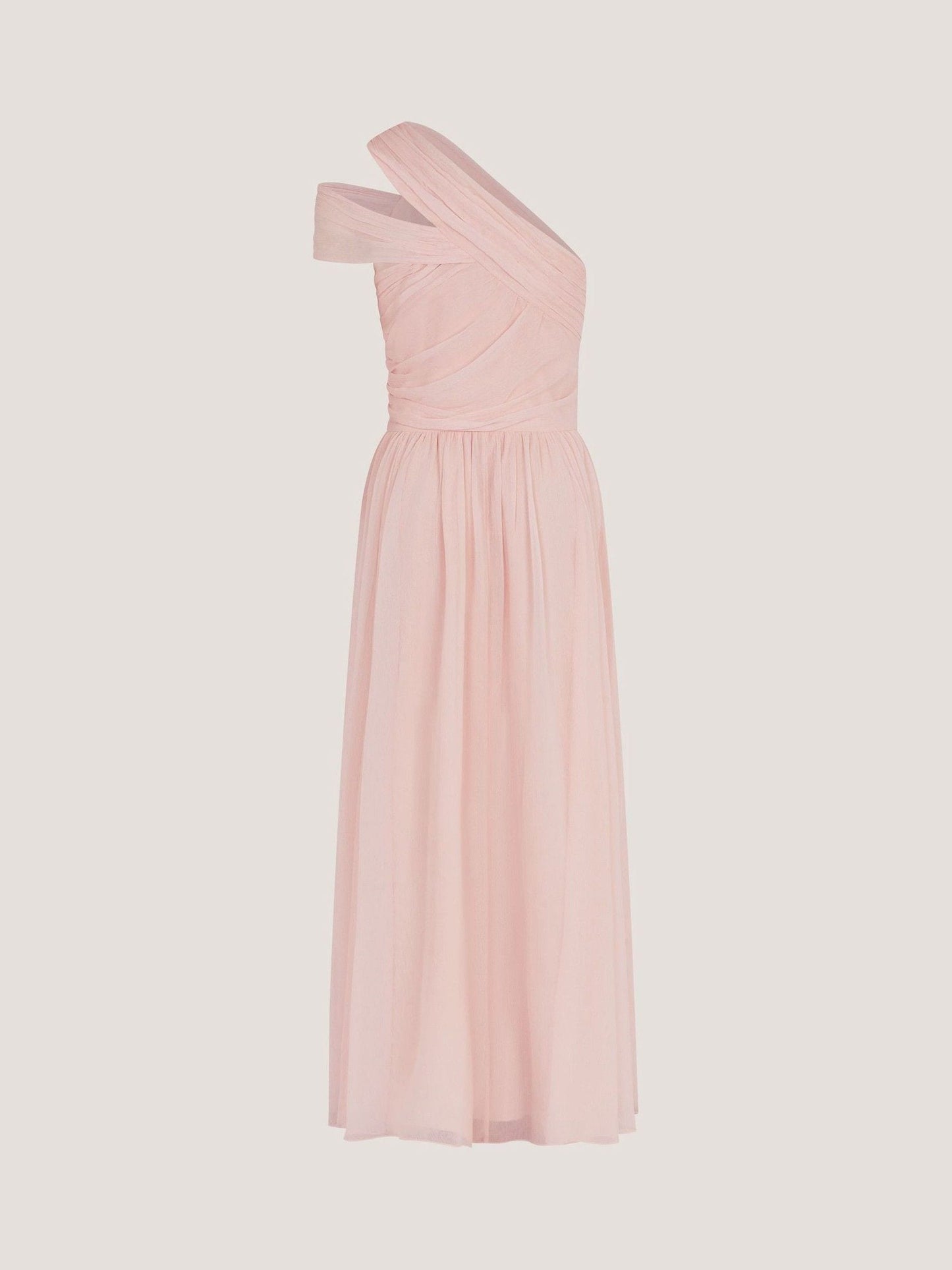 Dsiney Kidz - Monsoon Pale Pink Arianna One Shoulder Tulle Prom Dress image 3