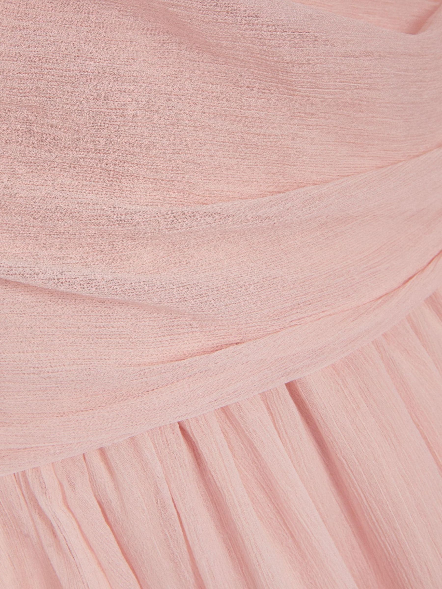 Dsiney Kidz - Monsoon Pale Pink Arianna One Shoulder Tulle Prom Dress image 4