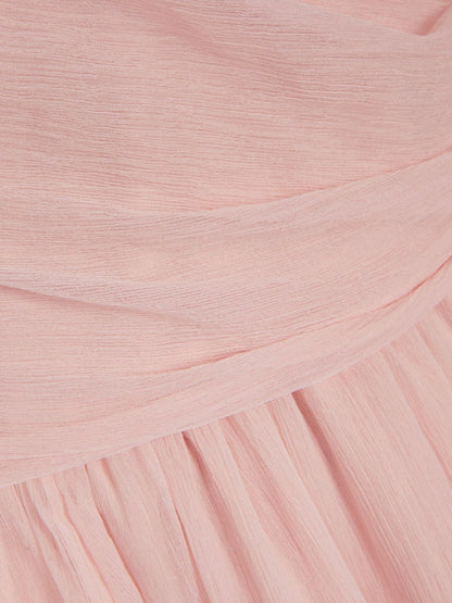 Dsiney Kidz - Monsoon Pale Pink Arianna One Shoulder Tulle Prom Dress image 4