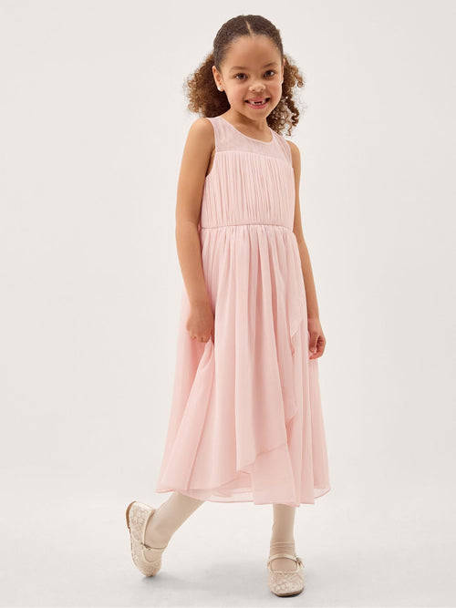 Dsiney Kidz - Monsoon Pink Imogen Sleeveless Chiffon Party Dress image 1