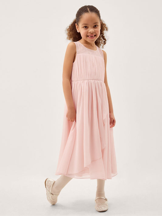 Monsoon Pink Imogen Sleeveless Chiffon Party Dress image 1