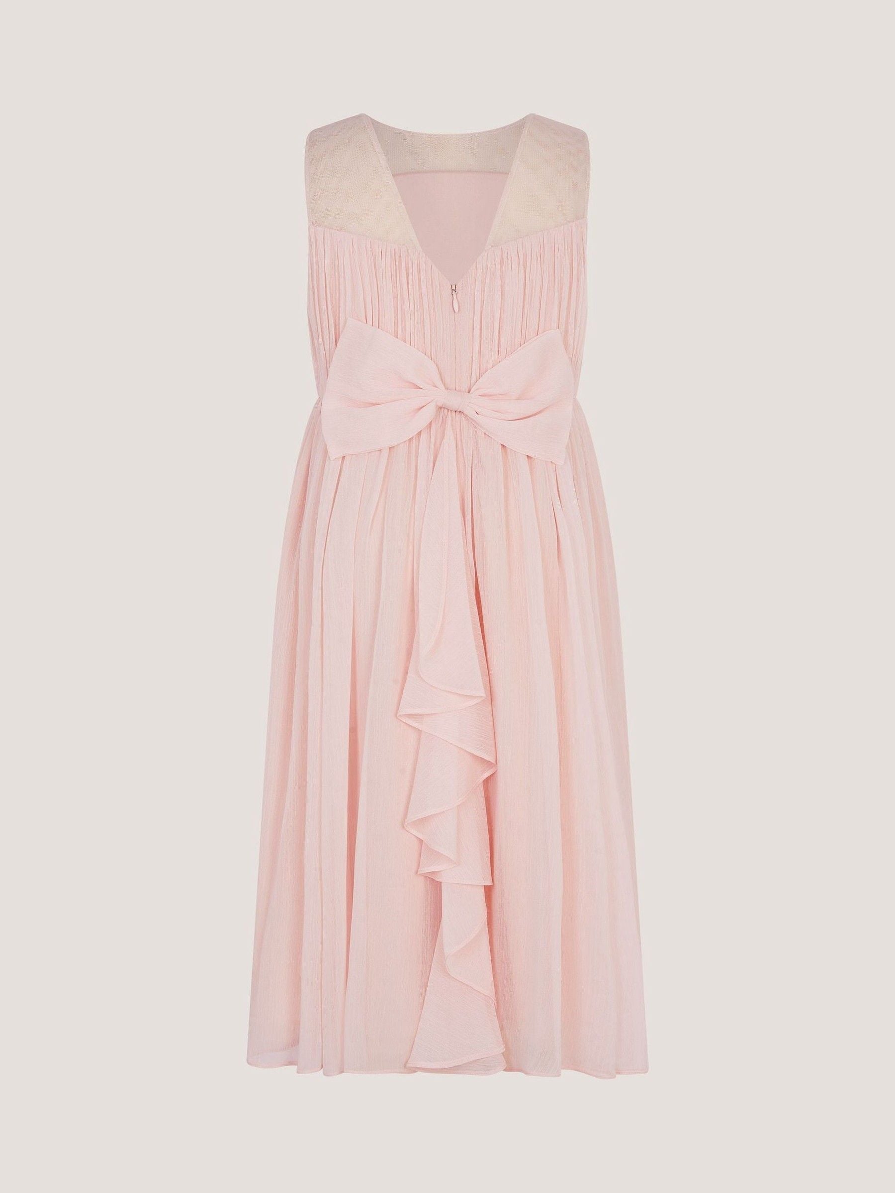 Monsoon Pink Imogen Sleeveless Chiffon Party Dress image 3