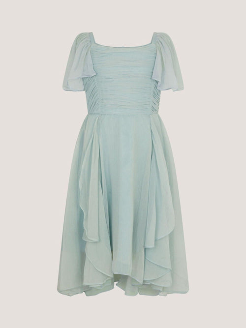 Dsiney Kidz - Monsoon Sage Green Joy Ruffle Chiffon Party Dress image 1