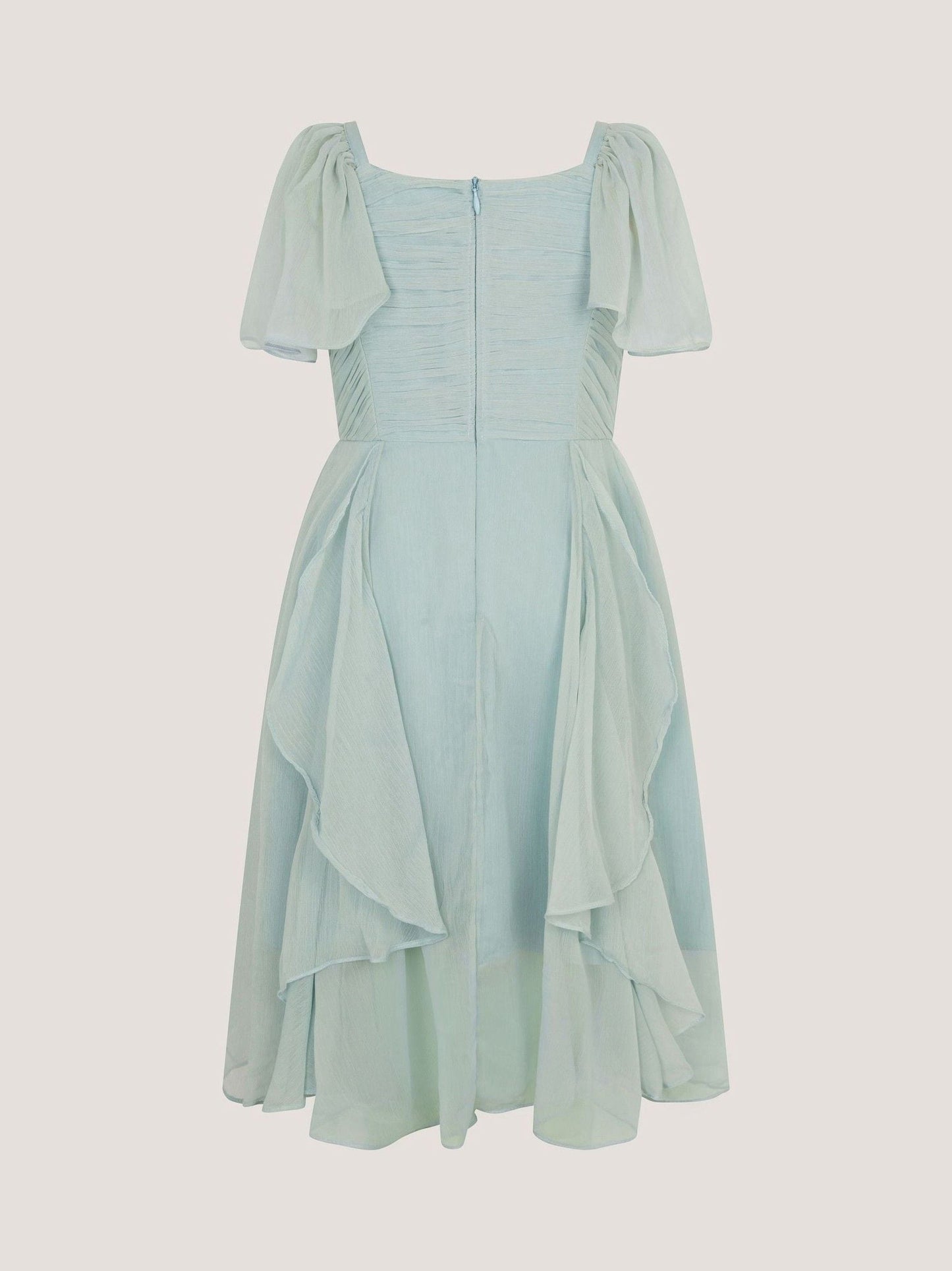 Monsoon Sage Green Joy Ruffle Chiffon Party Dress image 2